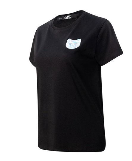 Karl Lagerfeld Black Logo T-shirt In Black