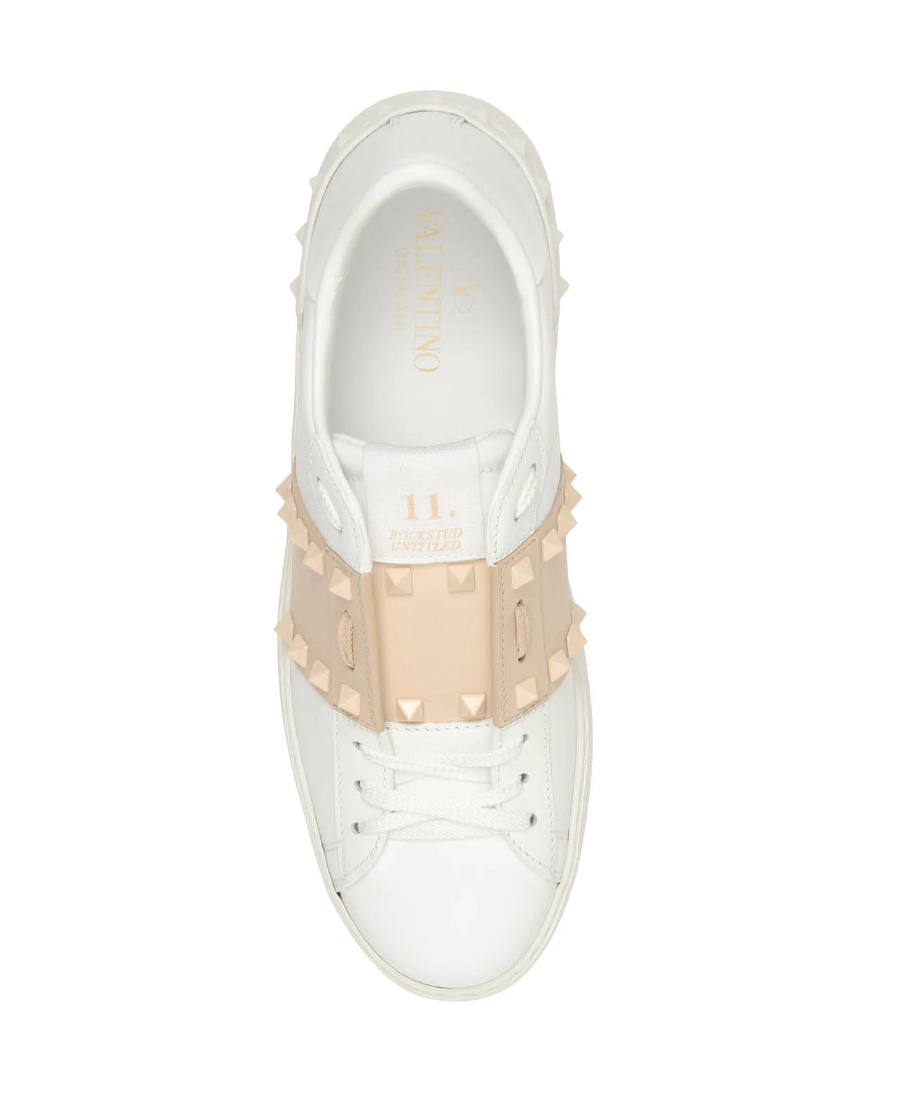 Valentino Open Low-top Sneakers In Nude