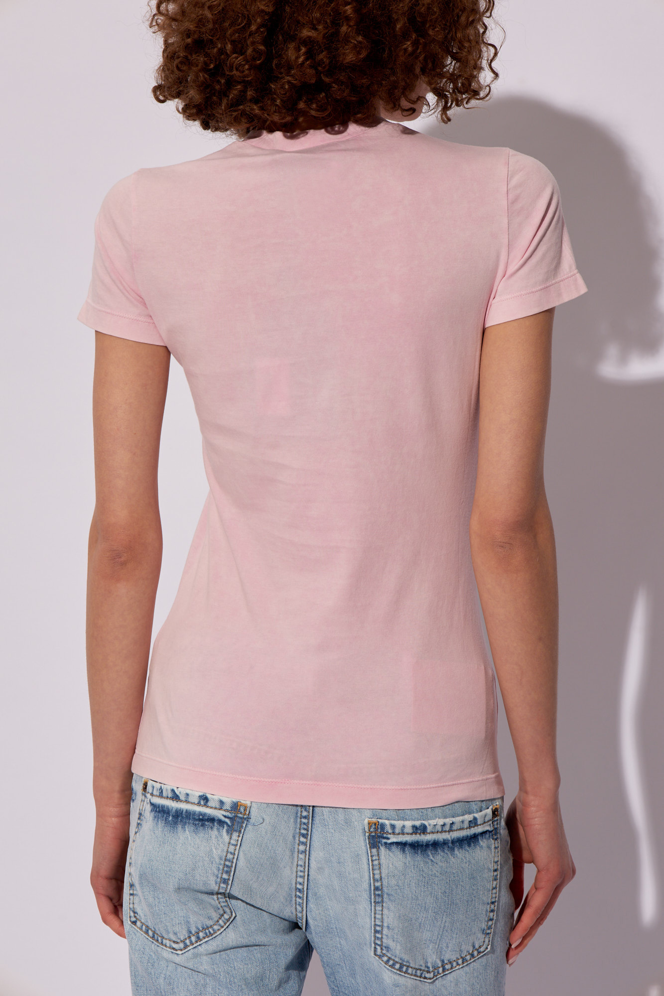 Dsquared2 Acid Wash Sexy Preppy Printed T-shirt In Nude