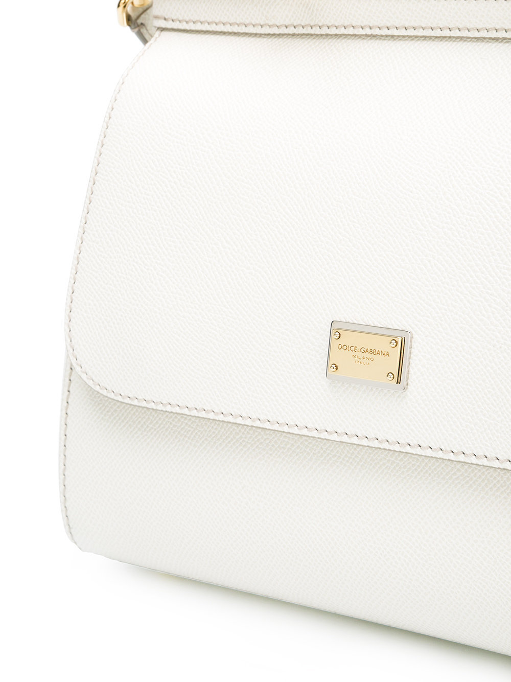 Dolce & Gabbana Sicily Tote Bag In White