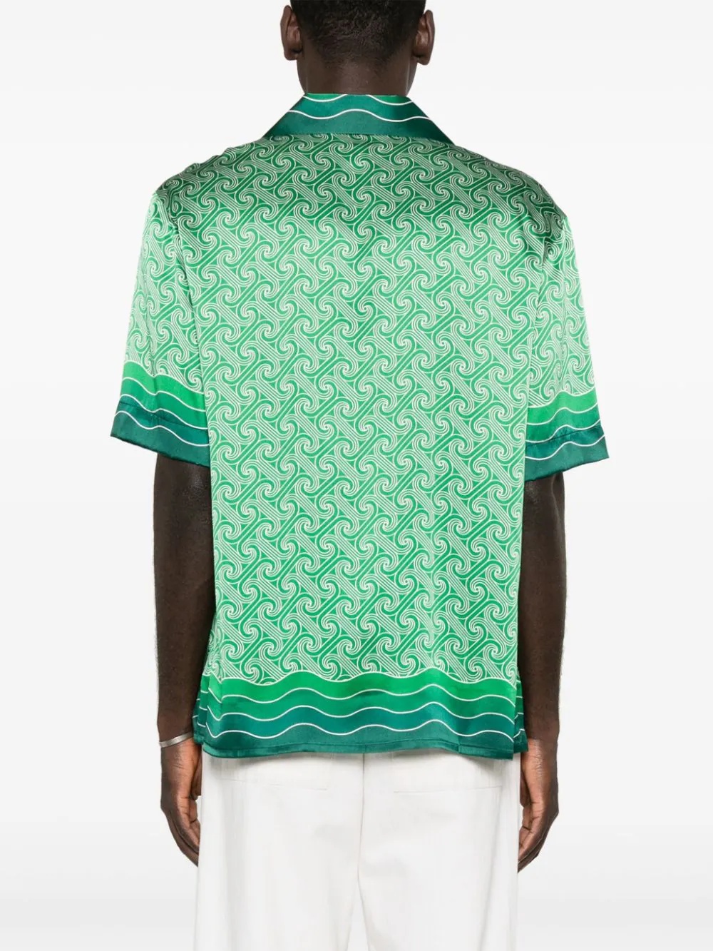 Casablanca Column-monogram Shirt In Green