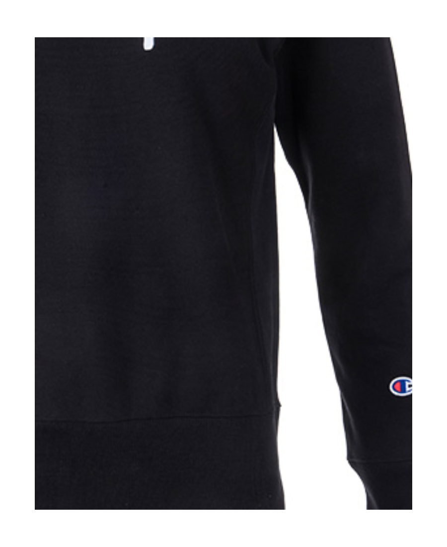 Champion Logo Print Pattern Sweatshirt In Black