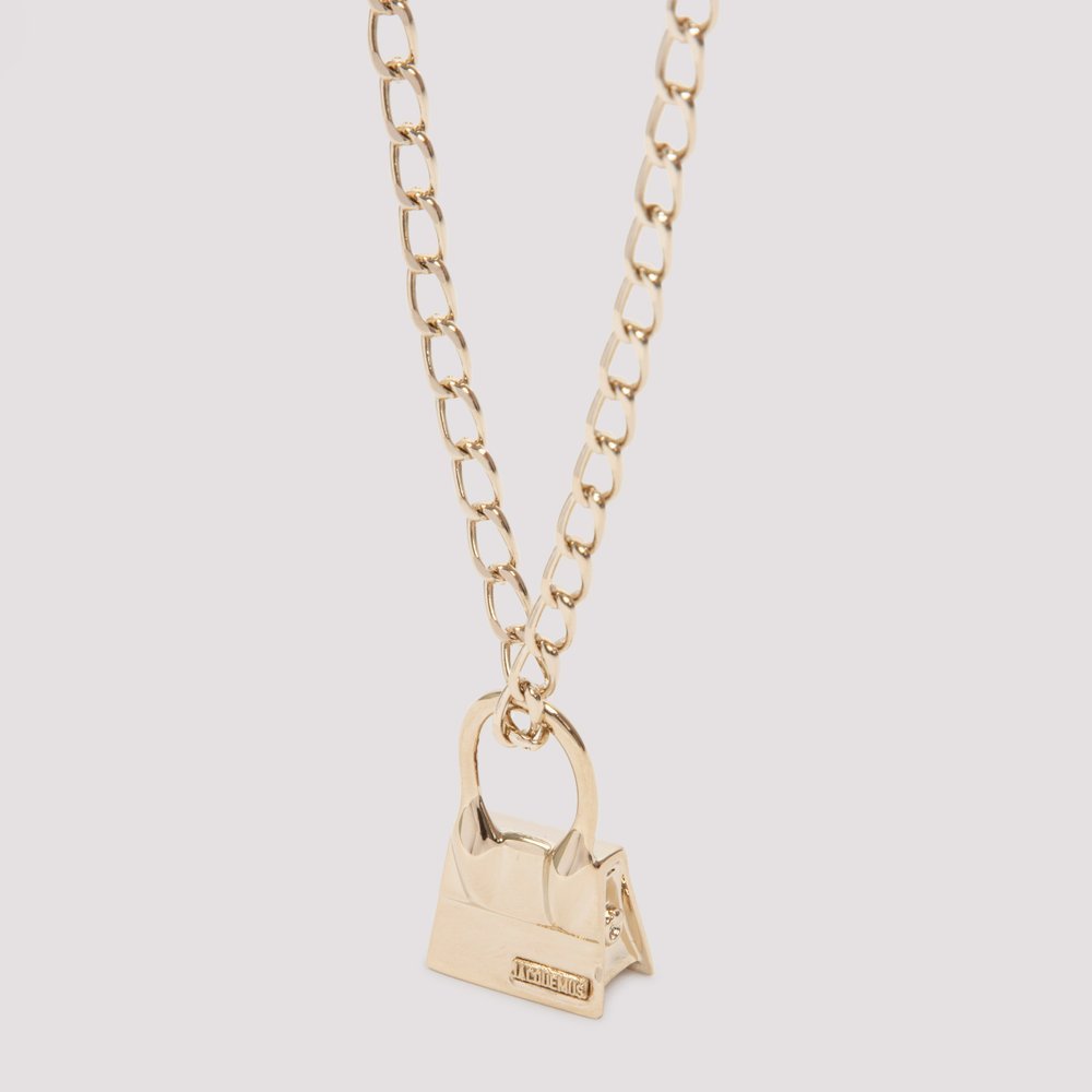 JACQUEMUS LOGO PENDANT NECKLACE 