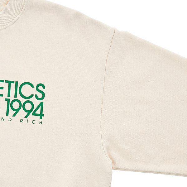 Sporty And Rich Logo-print Long-sleeve Sweatshirt In White