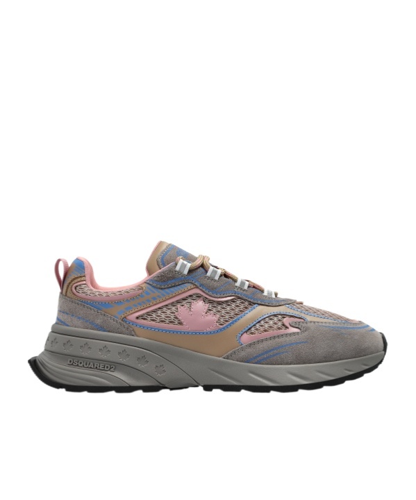 Dsquared2 Round Toe Sneakers In Gray