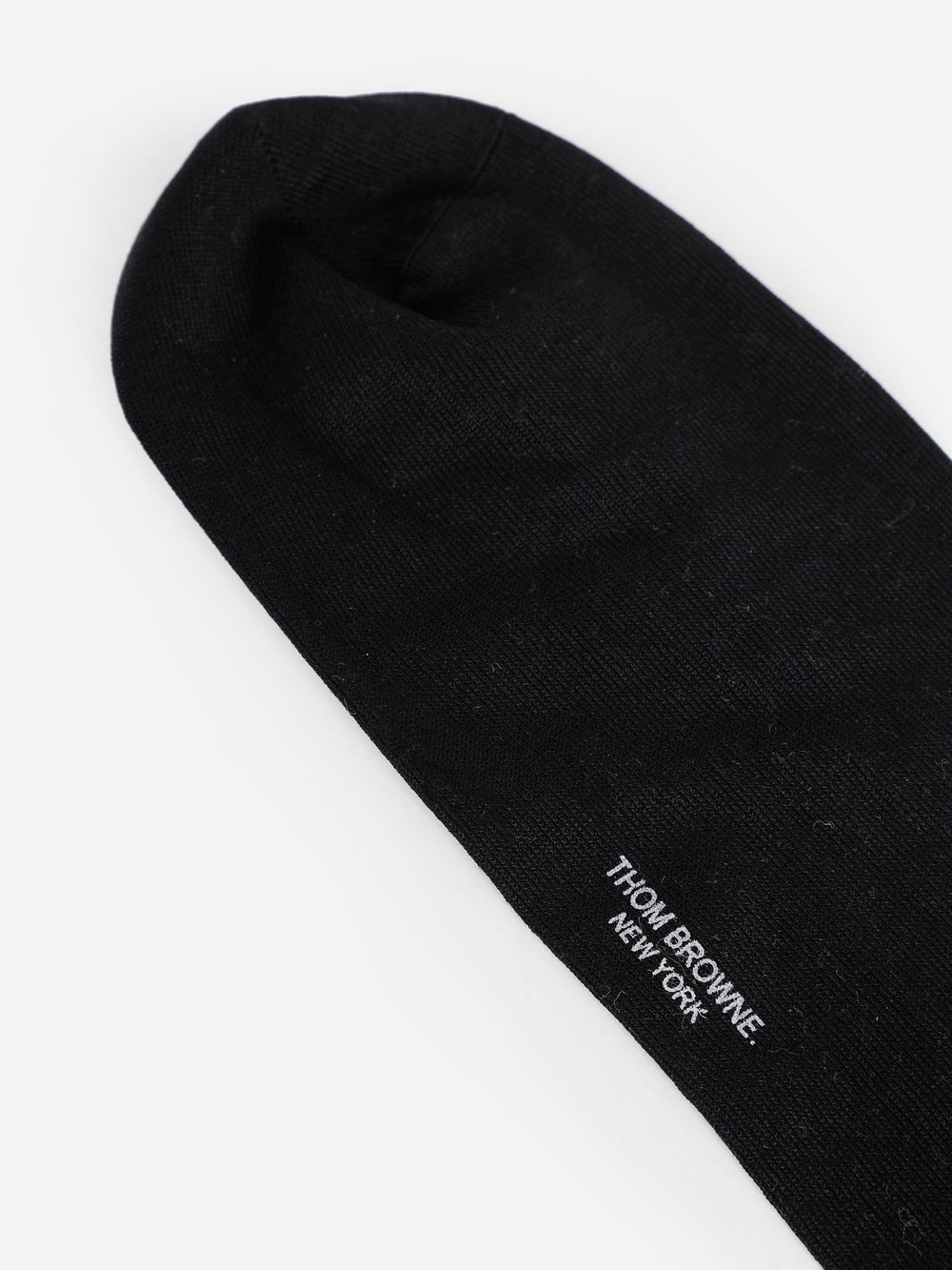 Thom Browne Athletic Mid Calf Socks In Black