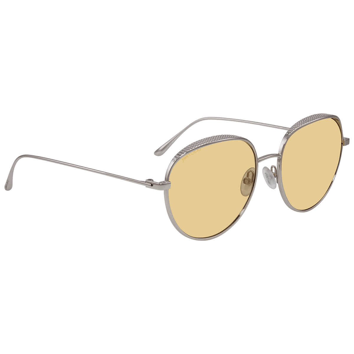 Jimmy Choo Eyewear Round Frame Sunglasses In Nude