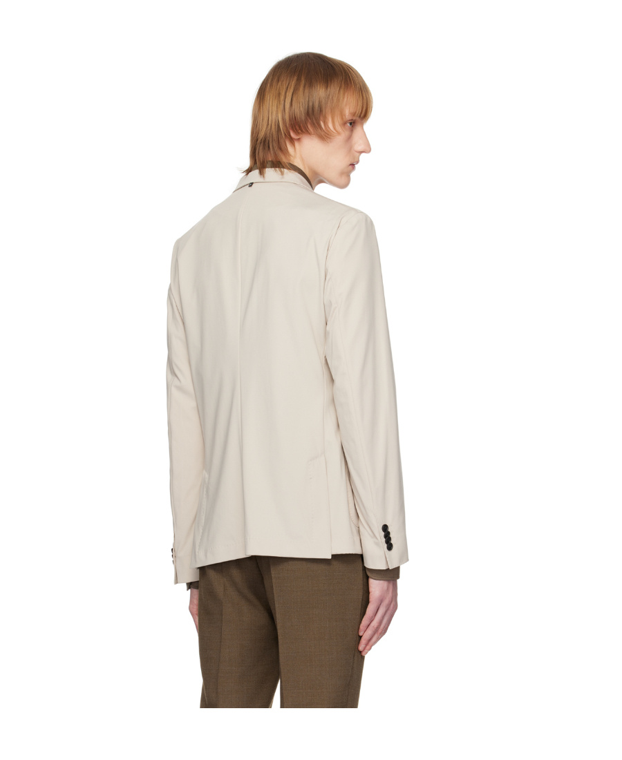 Hugo Boss Double-button Suit Jacket In White