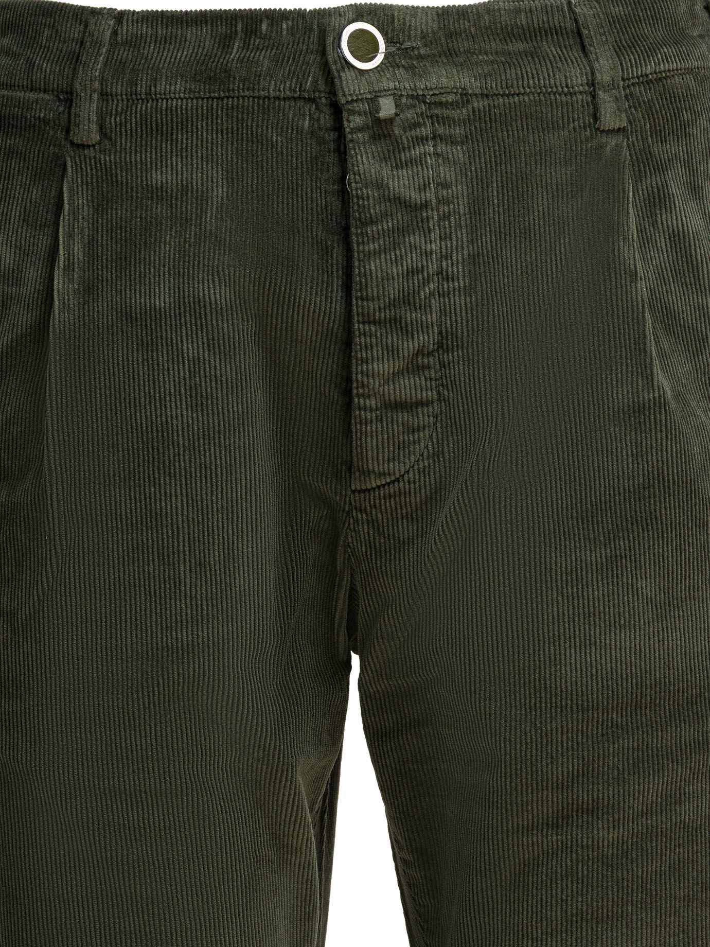 Jacob Cohen Casual Pants With Belt Loops In Green
