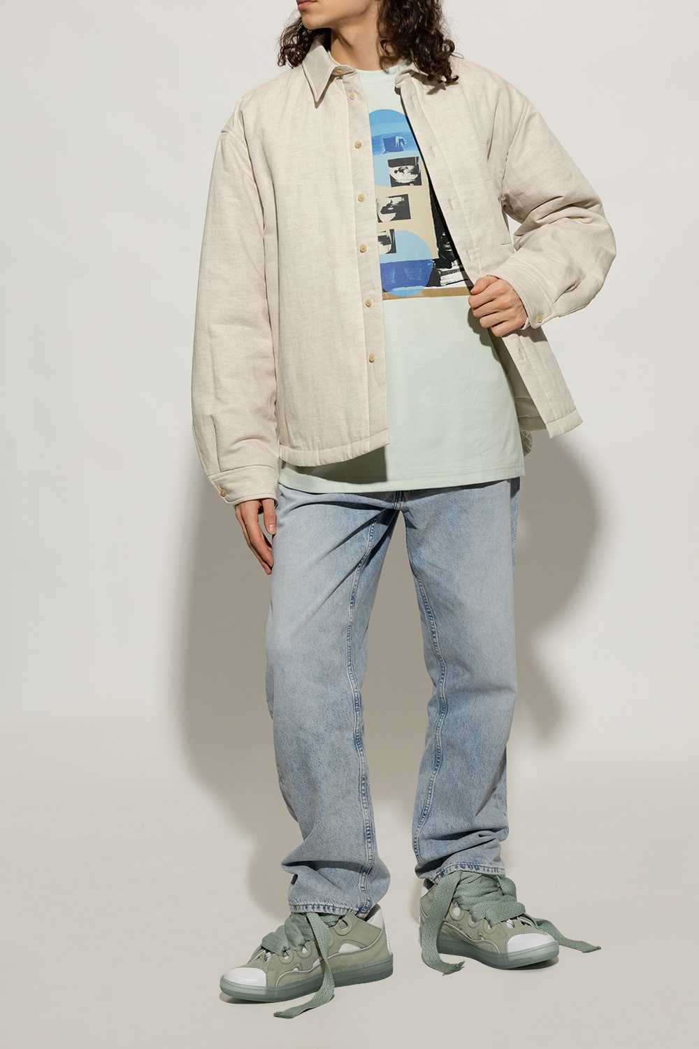 LANVIN LANVIN CURB LACE-UP SNEAKERS