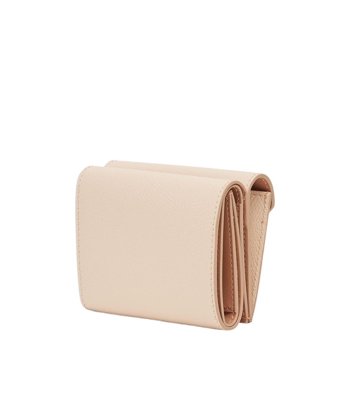 Fendi Ff Diamonds Medium Tri-fold Wallet Accessories In Nude