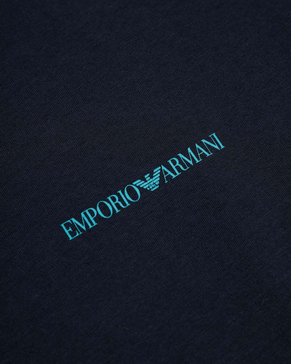 EMPORIO ARMANI ROUND COLLAR LOGO T-SHIRT
