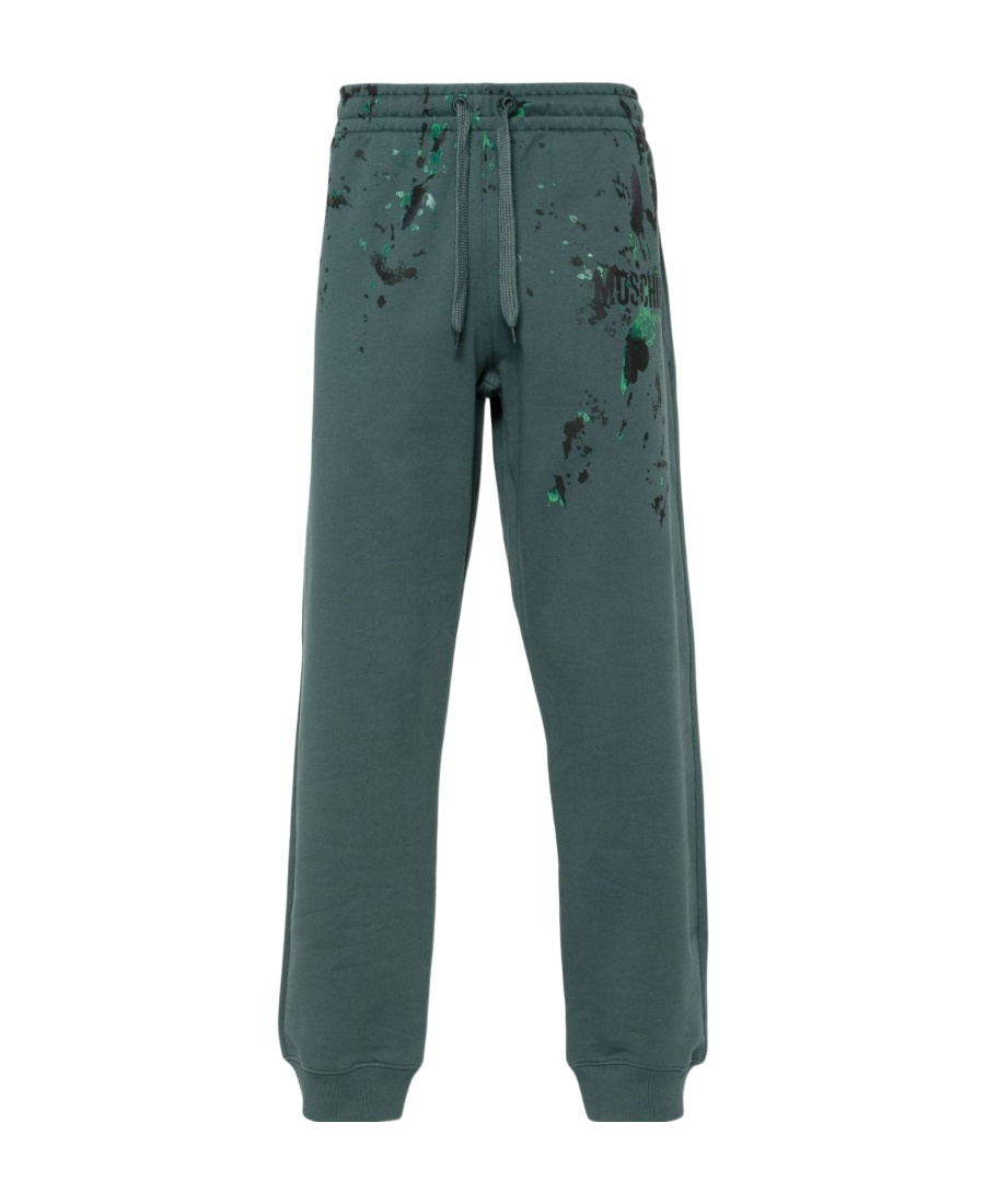 Moschino Logo-print Track Pants In Green