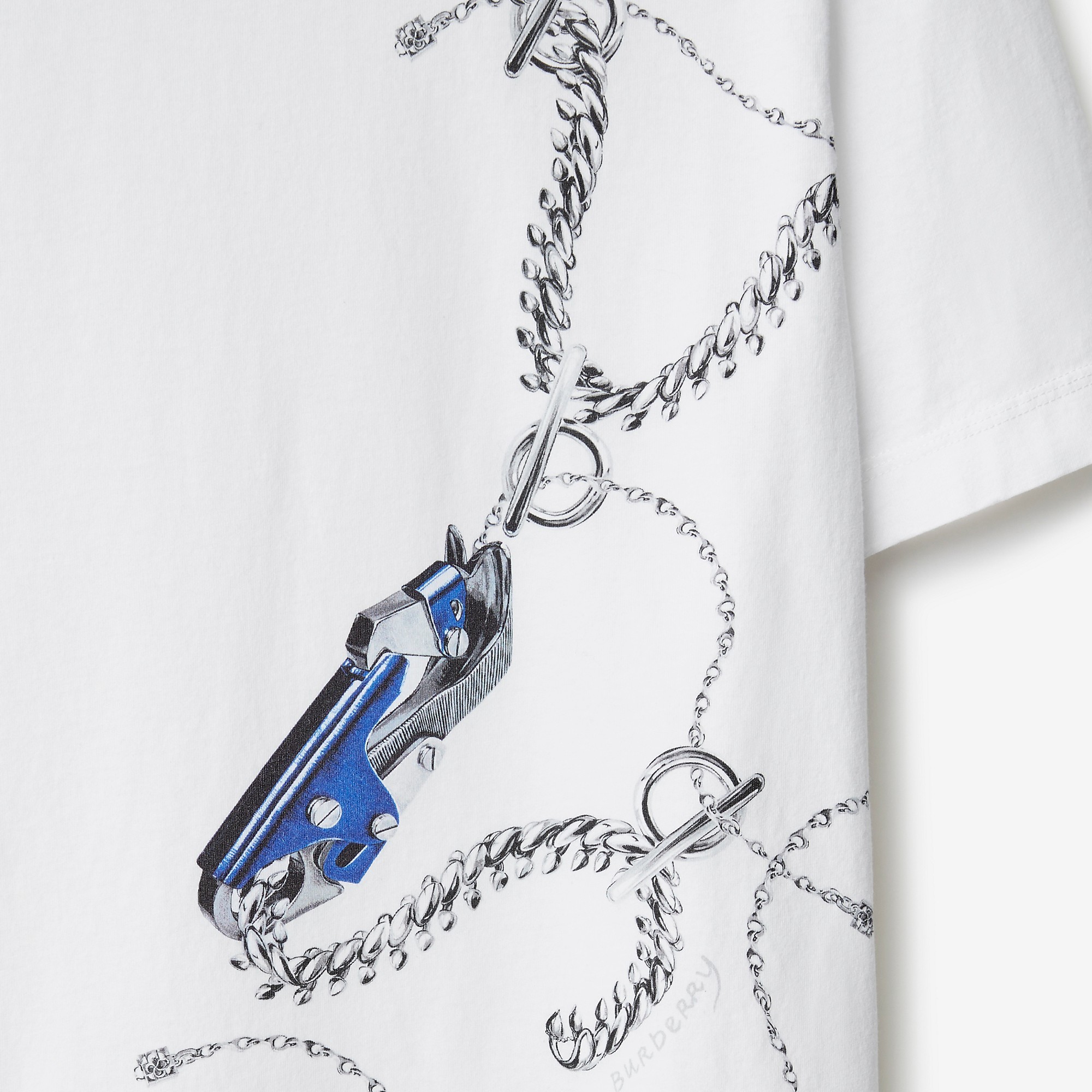 Burberry Graphic-printed Crewneck T-shirt In White