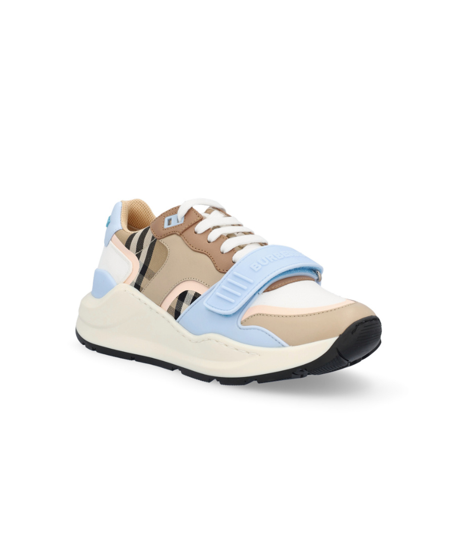 BURBERRY BURBERRY CHECKED LACE-UP SNEAKERS