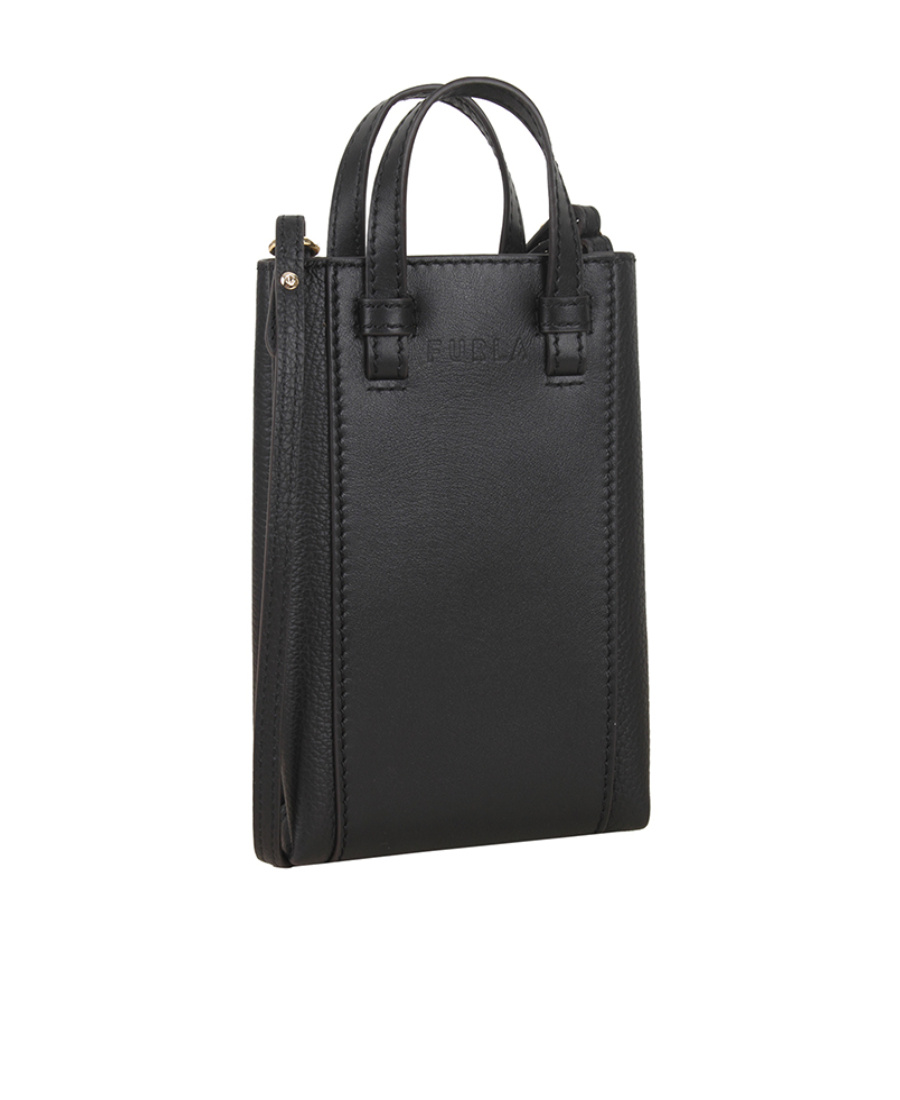 Furla Top Handle Shoulder Bag In Black