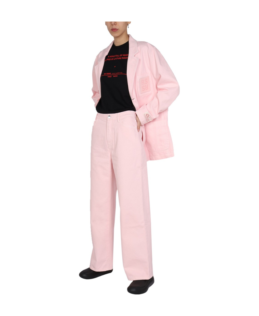 RAF SIMONS WIDE-LEG DENIM JEANS 