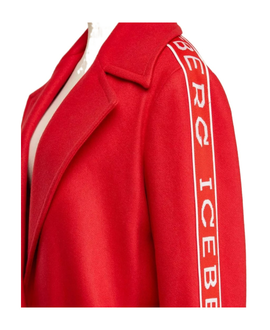 Iceberg Single-breasted Coat In Red