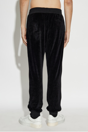 Versace Medusa-embroidered Track Pants In Black