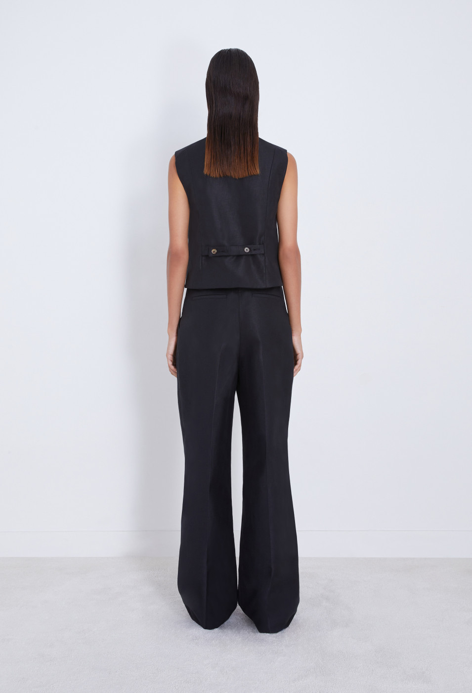 Loulou Studio Belt Ring Casual Pants In Black