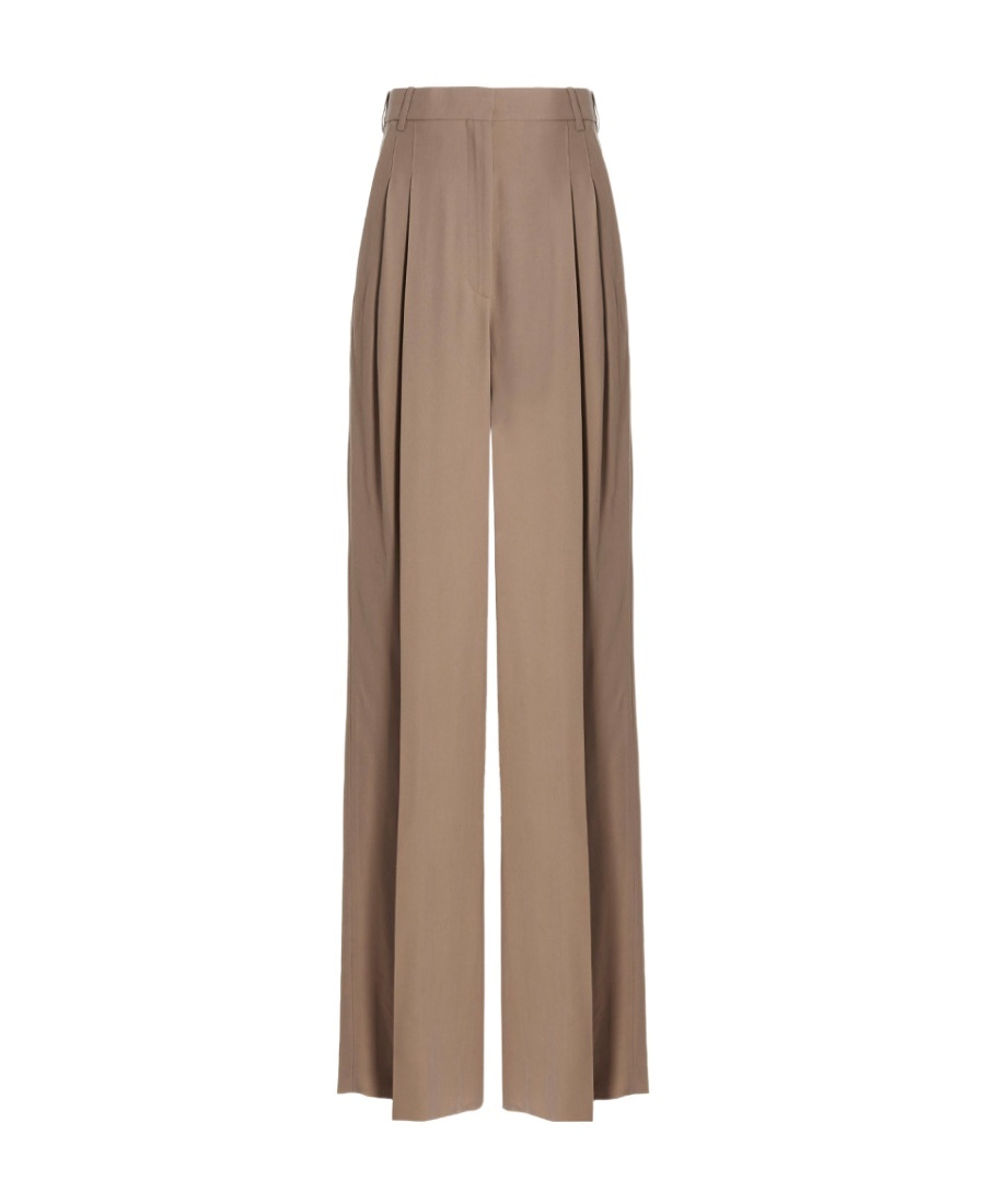 Rochas Belt Ring Casual Pants In Brown