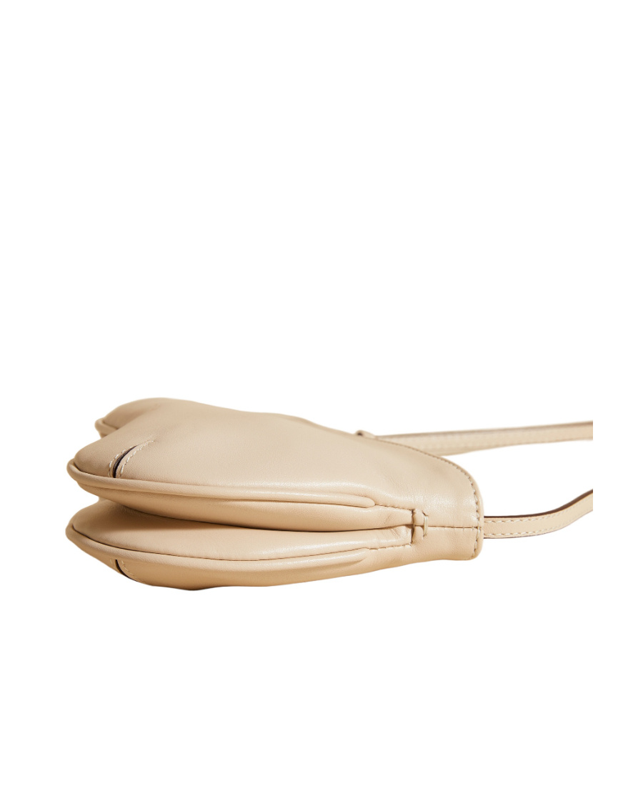 Manu Atelier Mini Curve Hobo Bag In Nude
