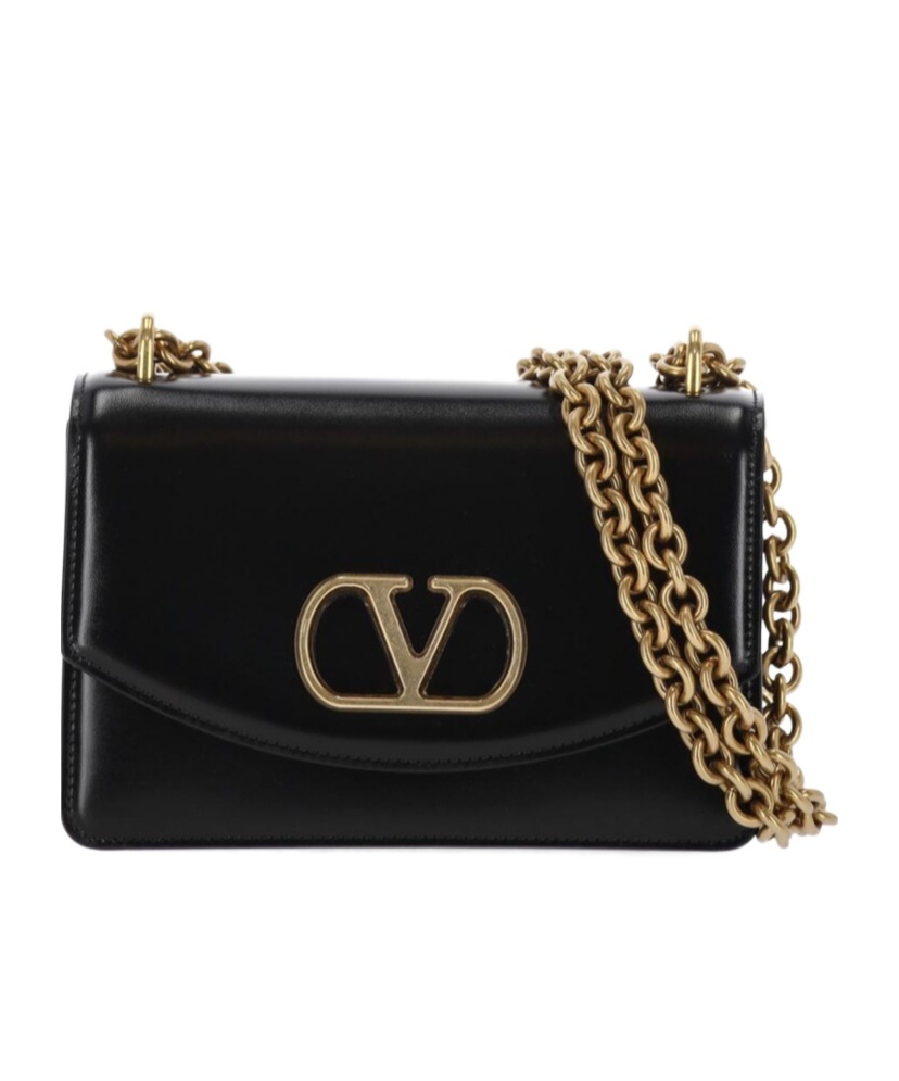 Valentino Garavani Leather Mini Bag In Black