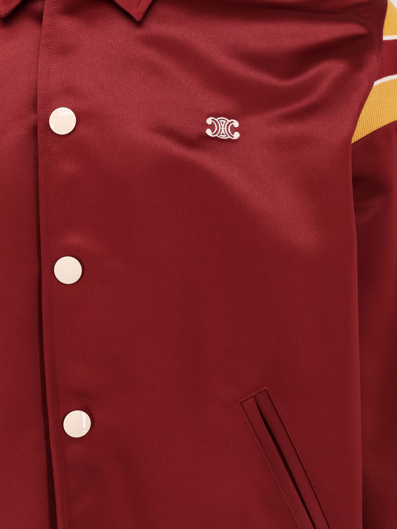 Celine Long-sleeved Casual Jacket In Red