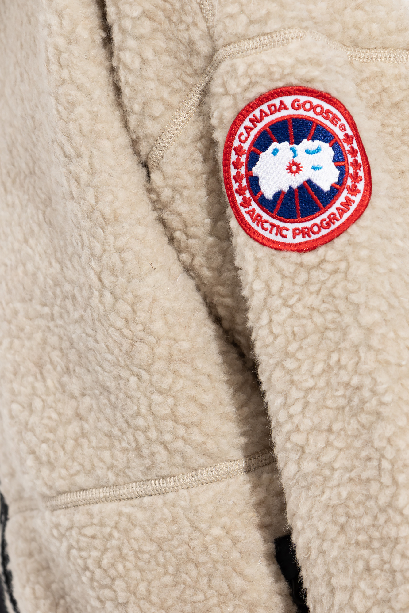 Canada Goose Fleece Sweatshirt Simcoe Zip Up In Neutral