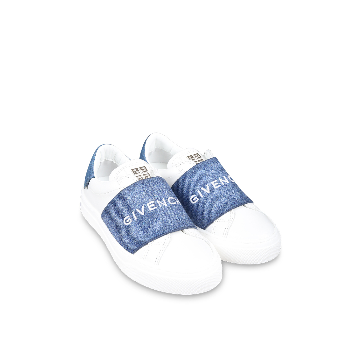 Givenchy White Sneakers For Kids With Logo In White