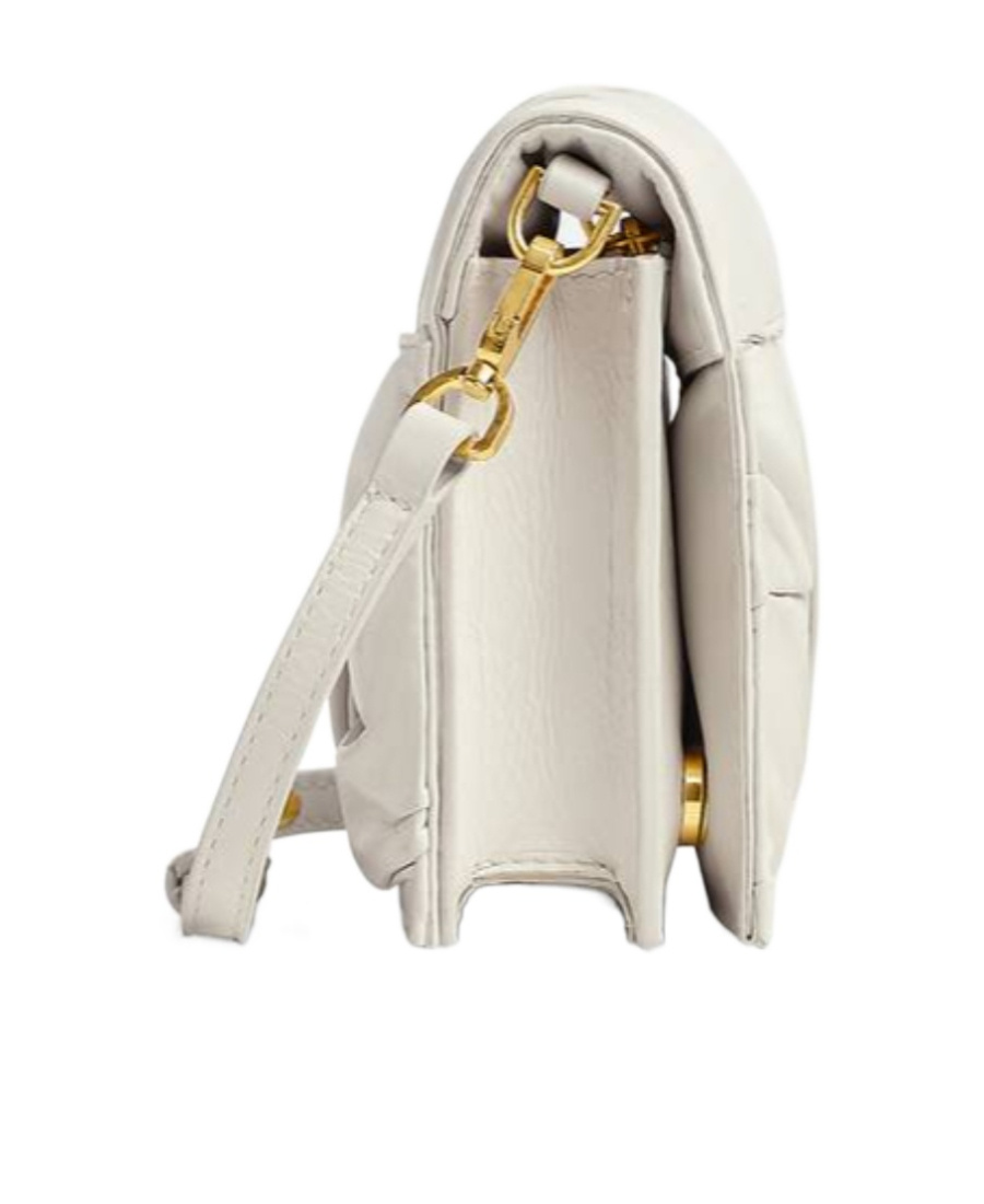 Bottega Veneta Logo Mini Shoulder Bag In White
