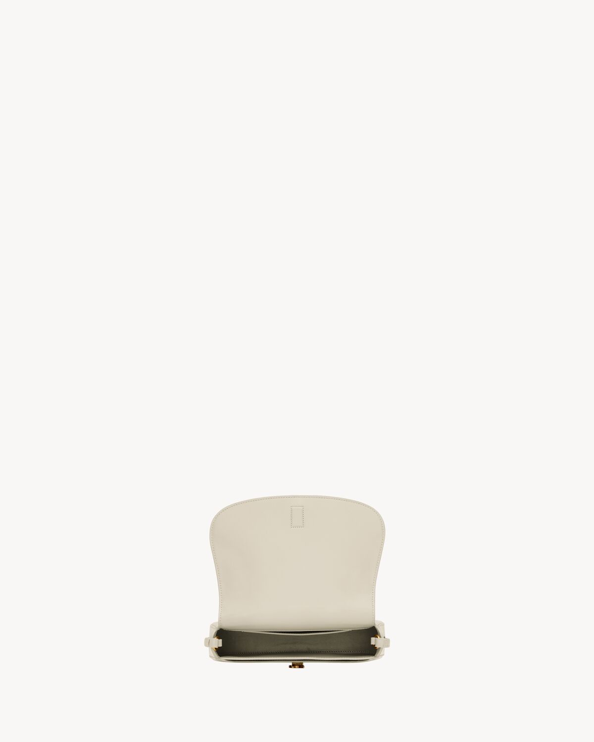 Saint Laurent Mini Voltaire Shoulder Bag In White