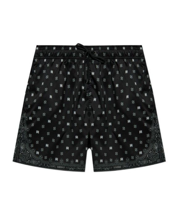 Amiri Wide-leg Swimming Trunks In Black