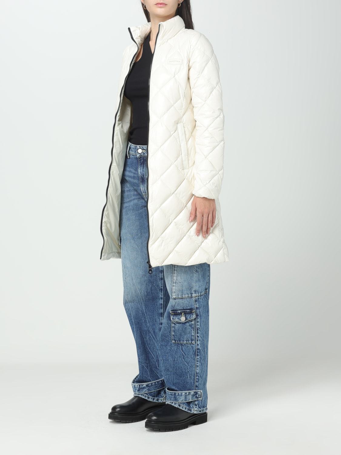 Duvetica Long-sleeved Casual Jacket In White