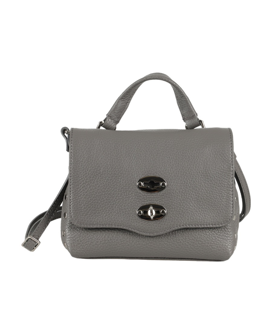Zanellato Handle Shoulder Bag In Gray