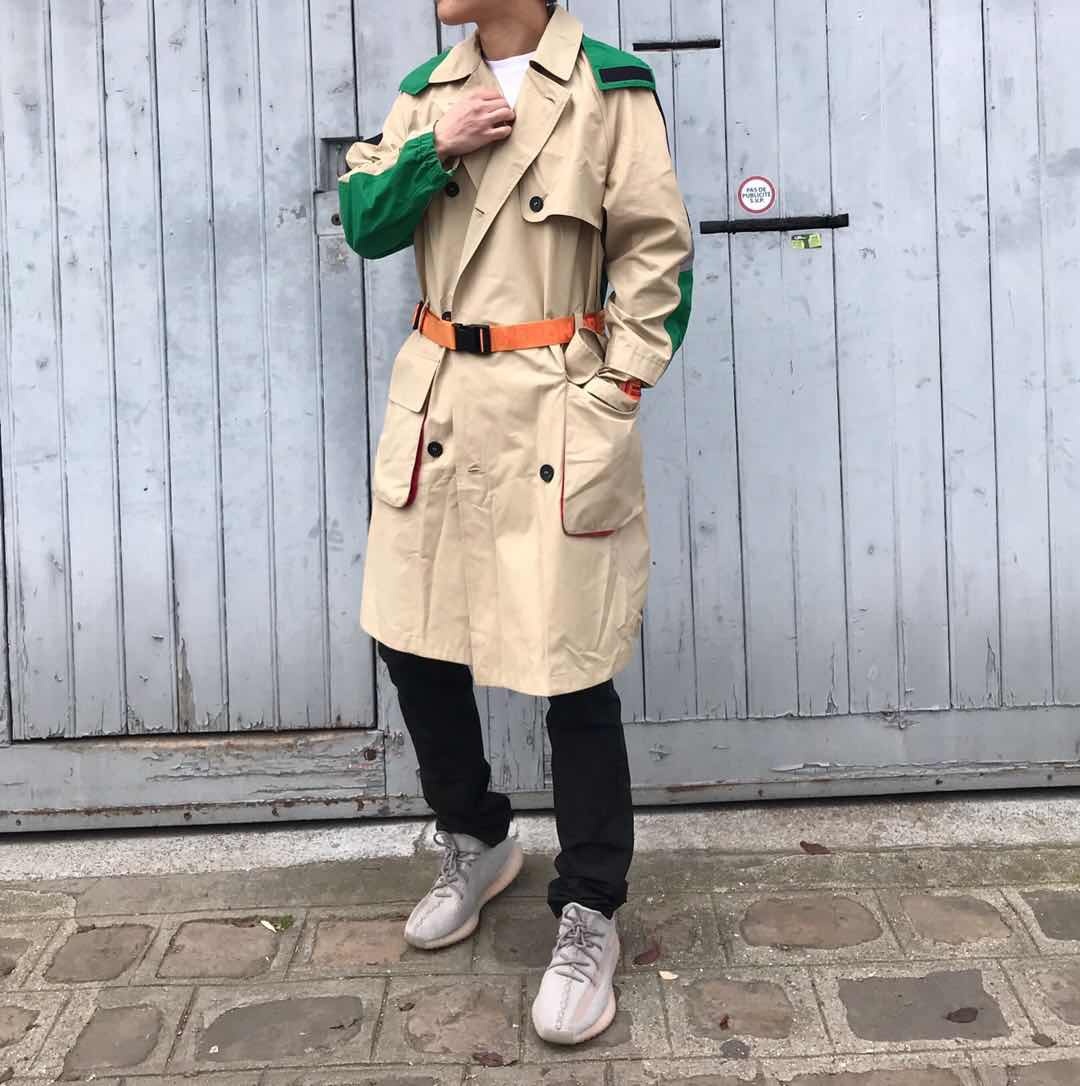 Heron Preston Color Matching Classic Windbreaker In Brown