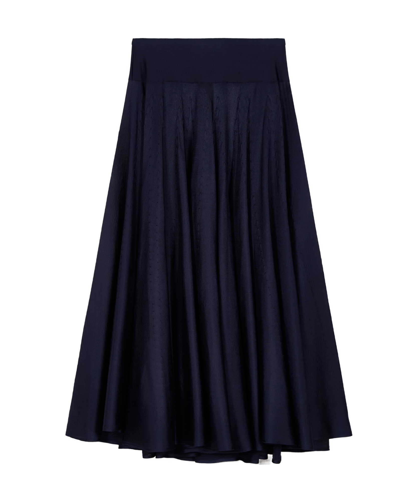 Shop Alaïa Elastic Waist Skirt In Black