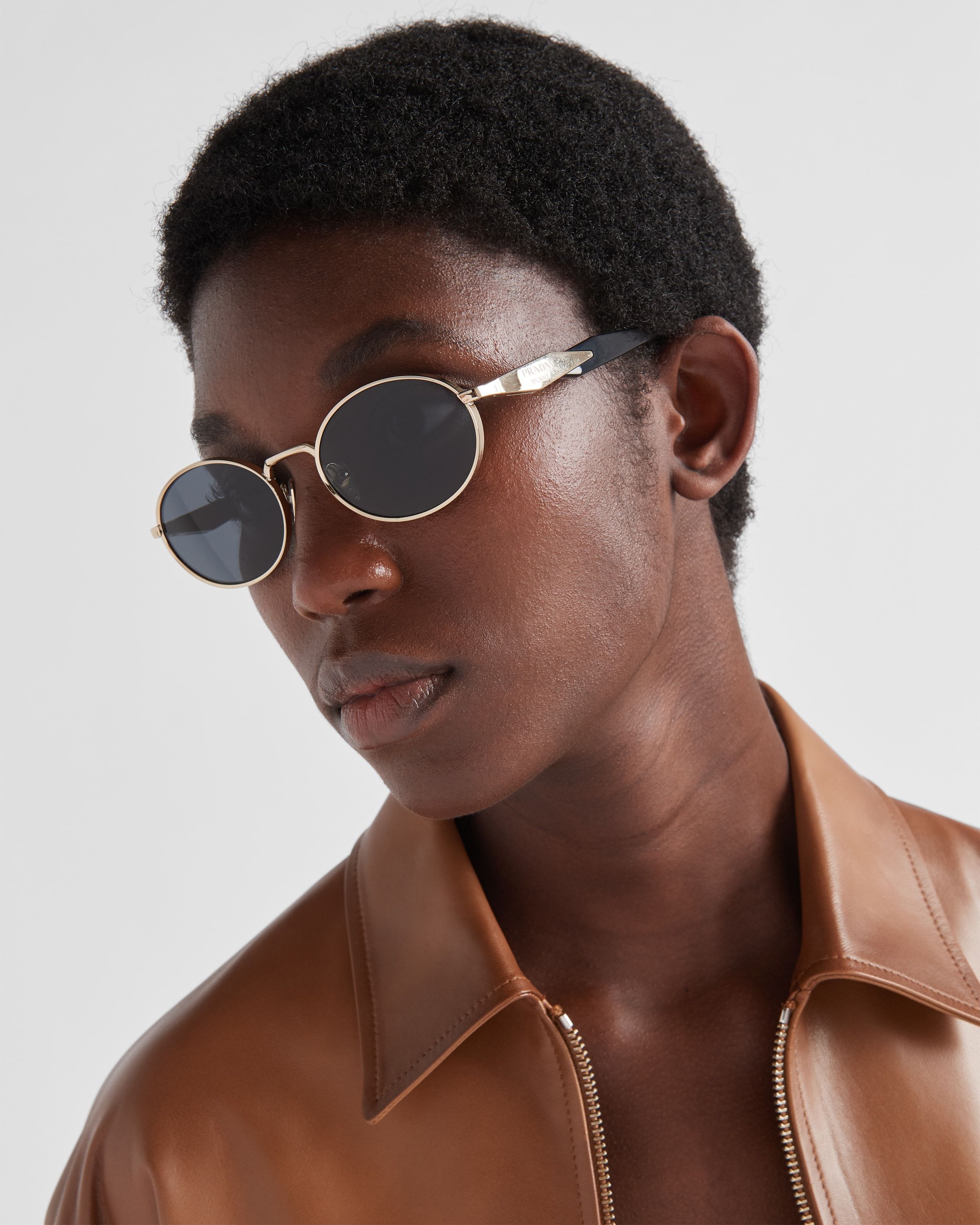 Shop Prada Eyewear Collection Sunglasses In Gray