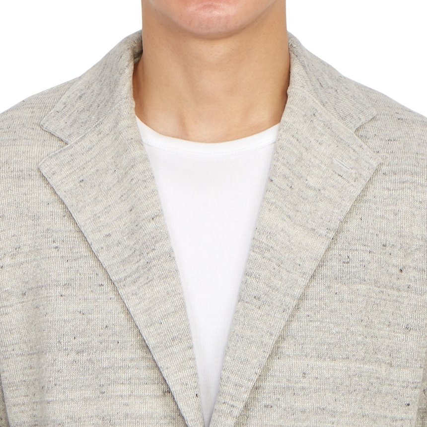 Lardini Long-sleeved Casual Jacket In White