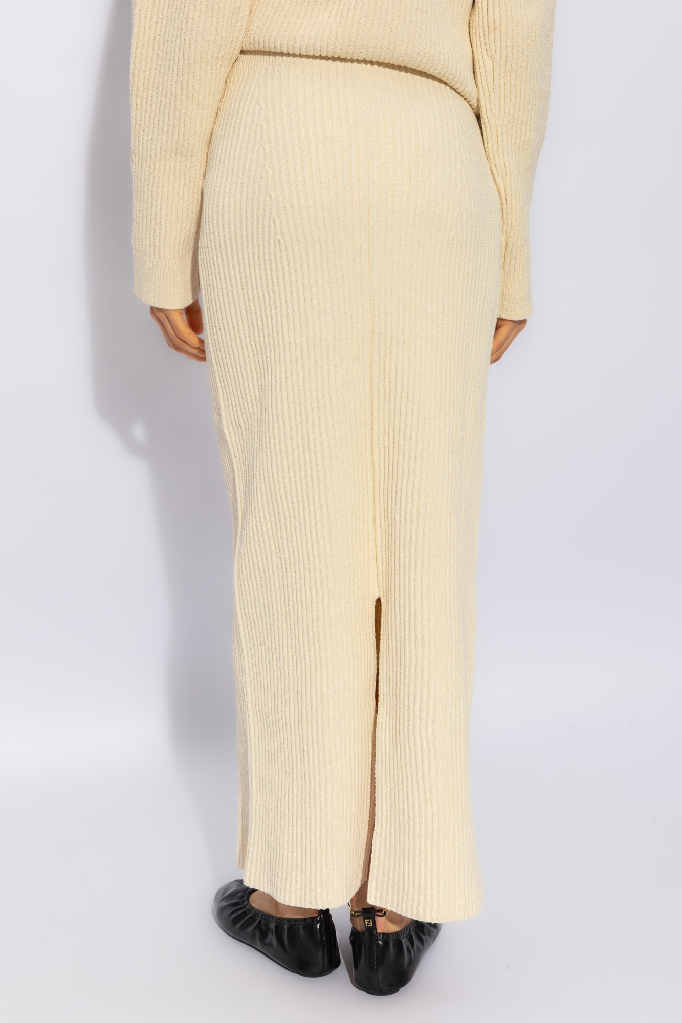 Totême Rib Skirt In Nude