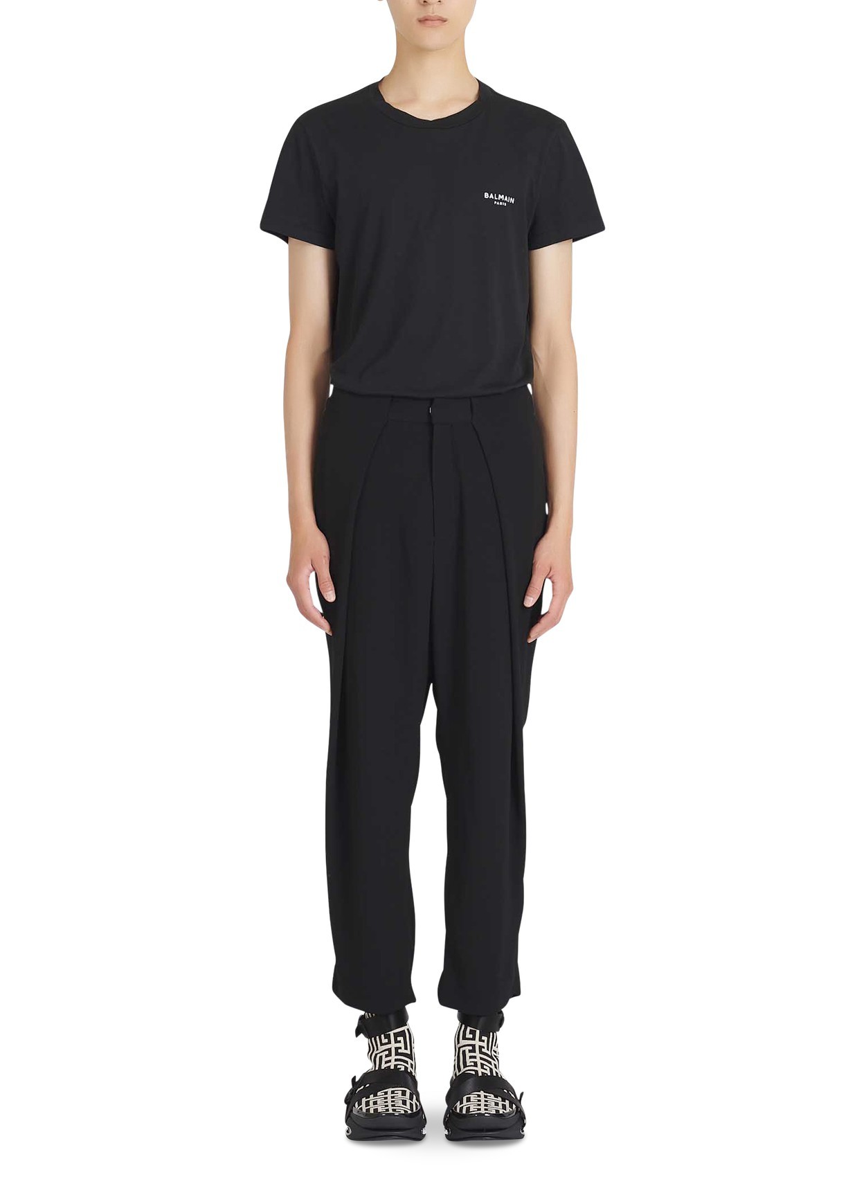 BALMAIN PLEATED CASUAL PANTS