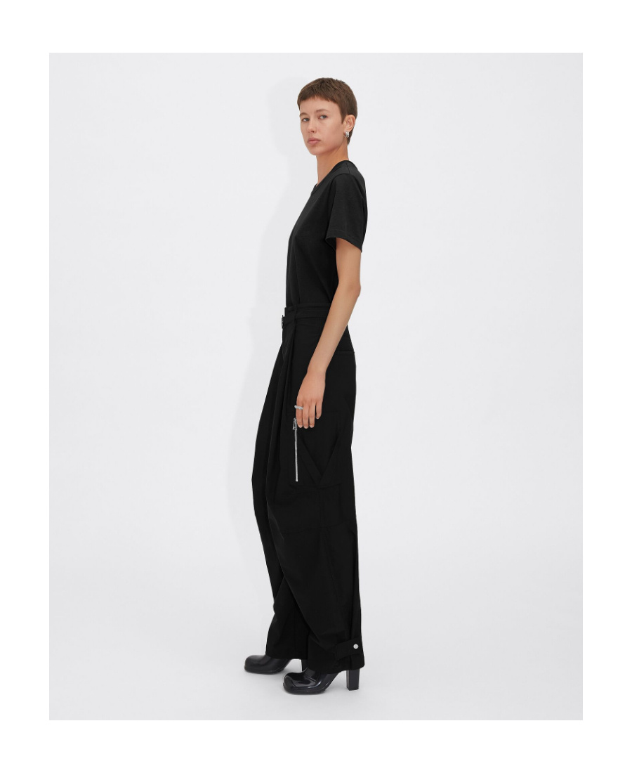 Bottega Veneta Tapered Wool-blend Cargo Pants In Black