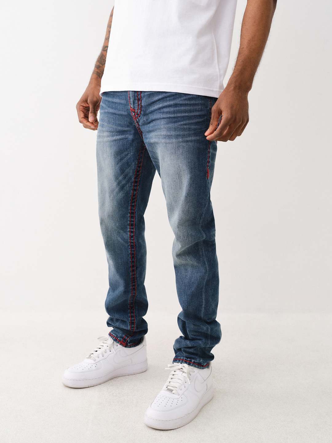 TRUE RELIGION BELT-LOOP JEANS
