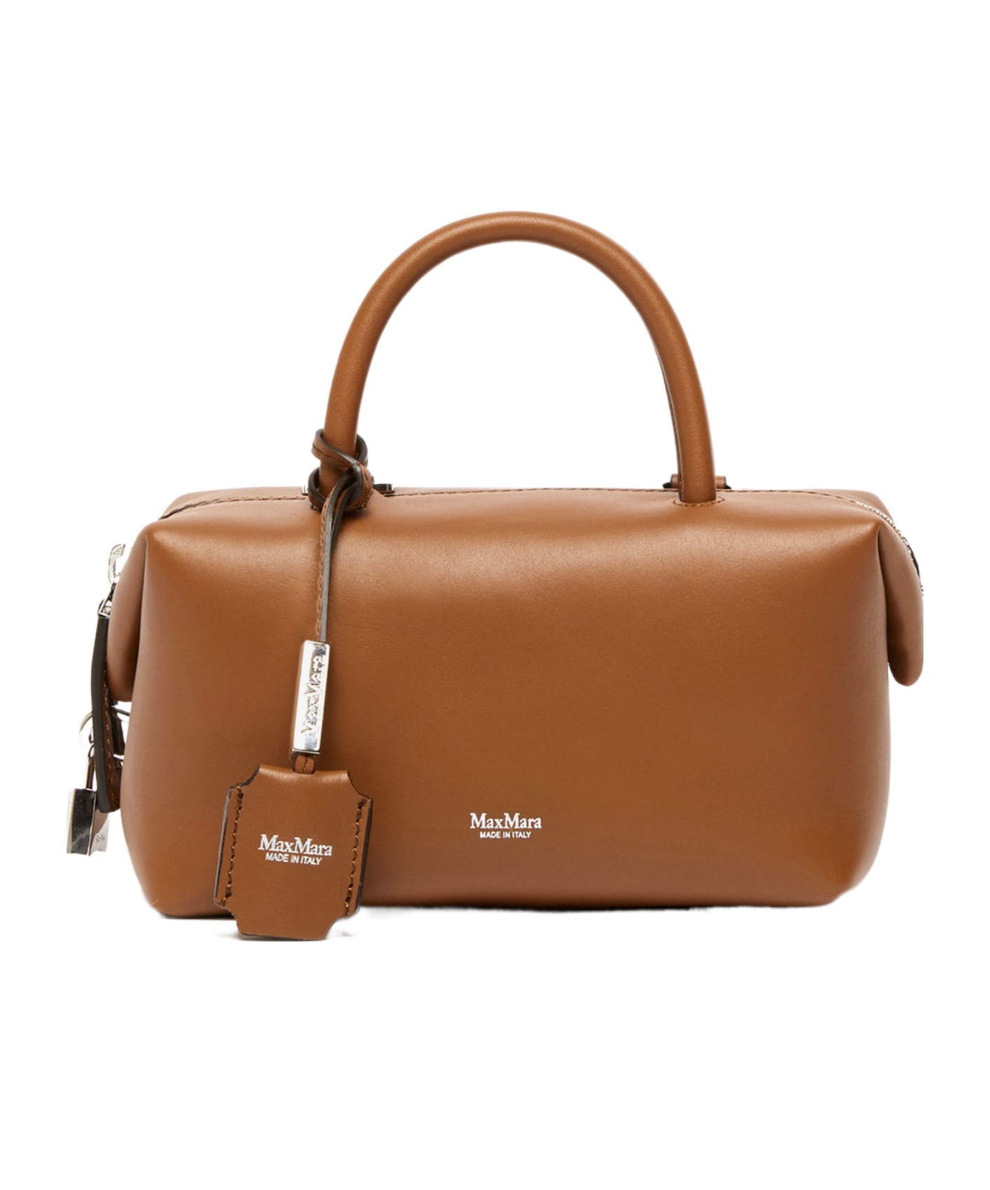 Max Mara Zipper Tote Bag In Brown