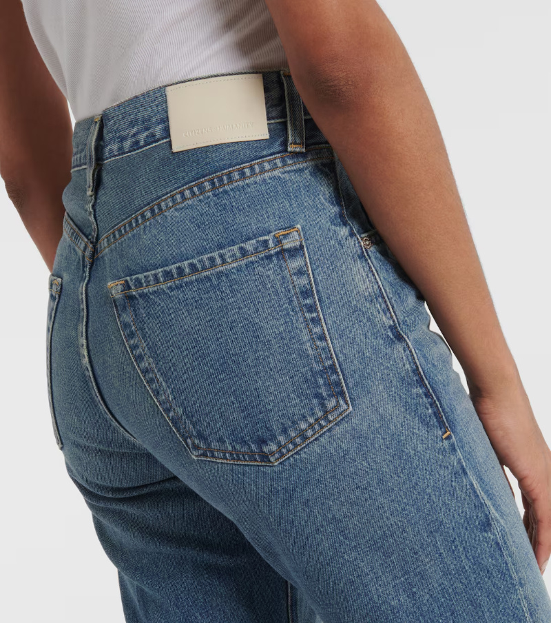 Citizen Of Humanity High-waisted Straight-leg Jeans In Blue
