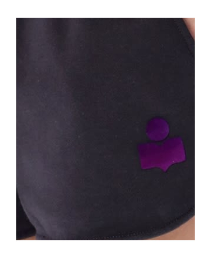 Isabel Marant Étoile Logo Drawstring Shorts In Black