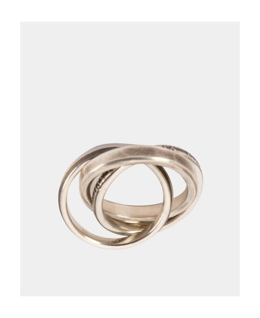 Werkstatt:münchen 925 Sterling Silver Triple Ring In Yellow