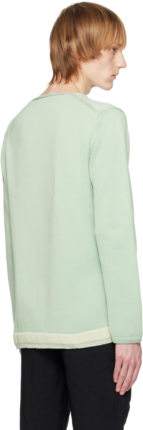 Comme Des Garçons Round-collar And Long-sleeved Sweater In Multicolor