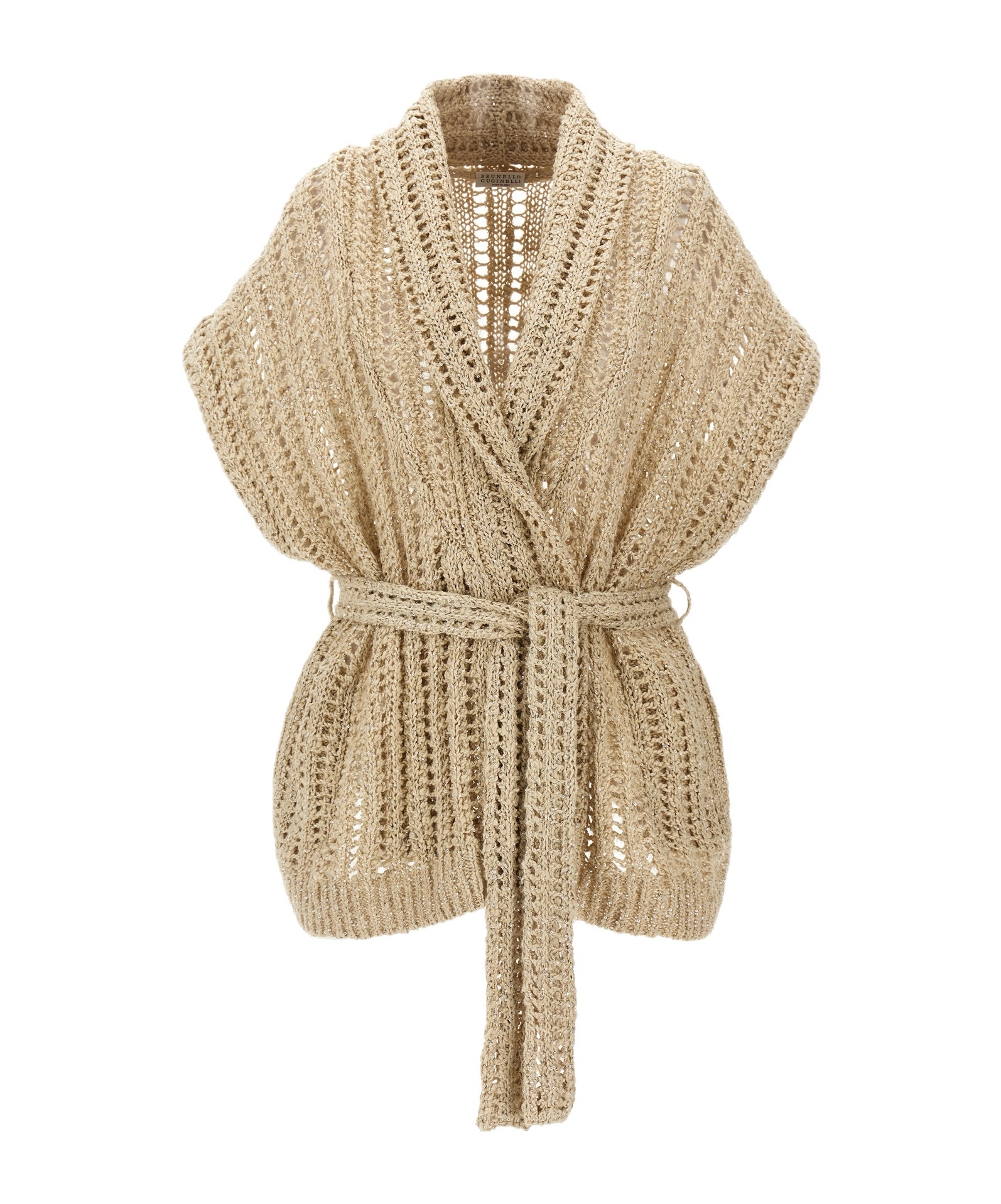 Brunello Cucinelli Cardigan Dazzling Sweaters And Cardigans Beige In Nude