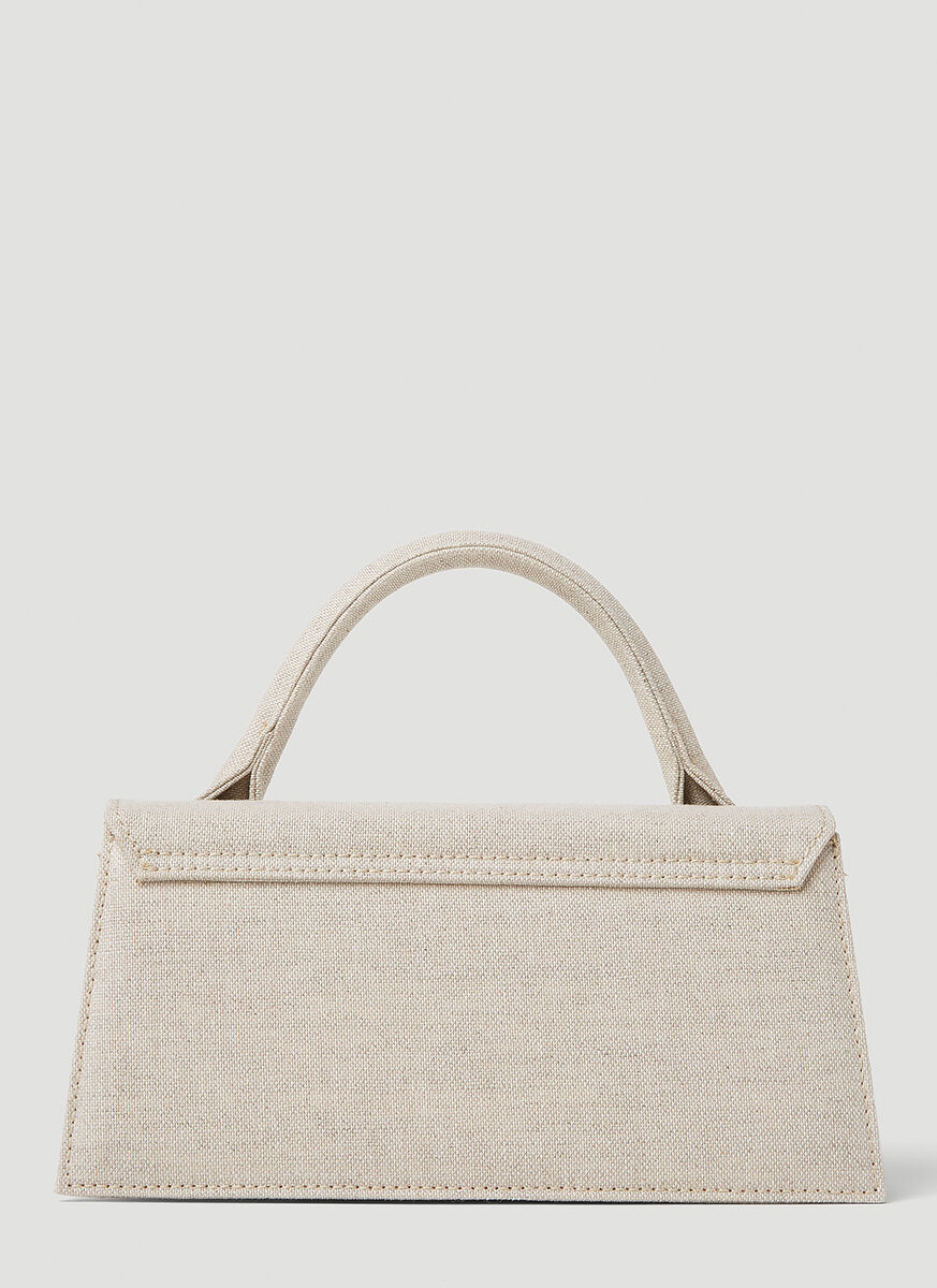 Jacquemus Le Chiquito Long Signature Handbag In Nude
